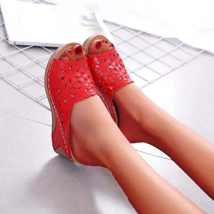 Chaussons Femme Élégance | Compensés
