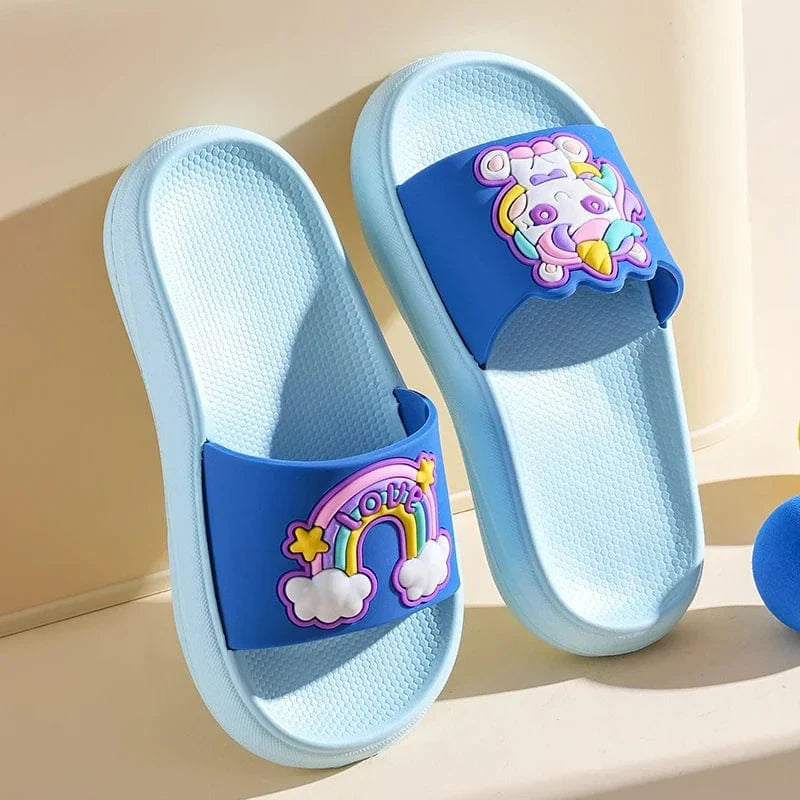 Chaussons Licorne Enfant Été | Arc-en-Ciel Magique