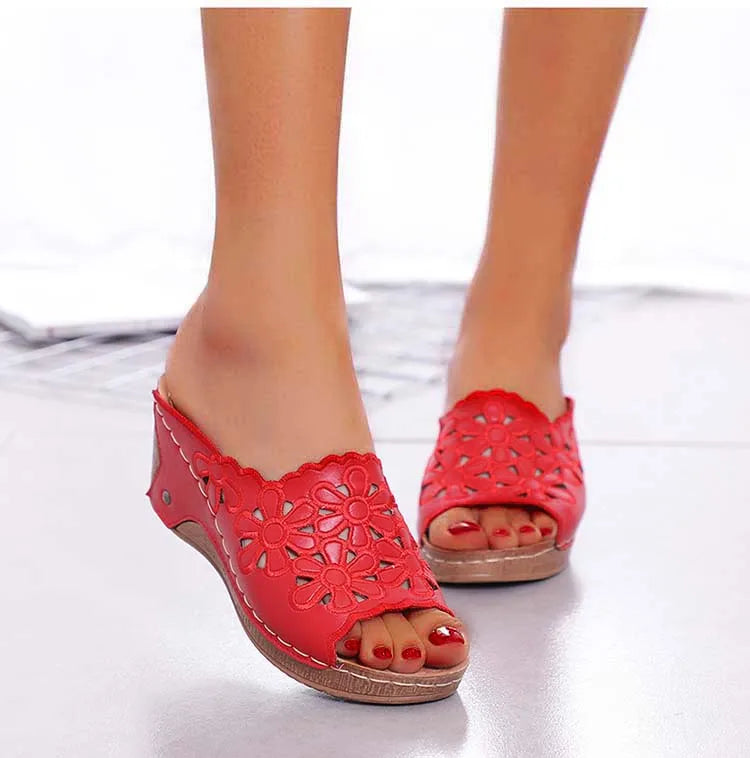 Chaussons Femme Élégance | Compensés