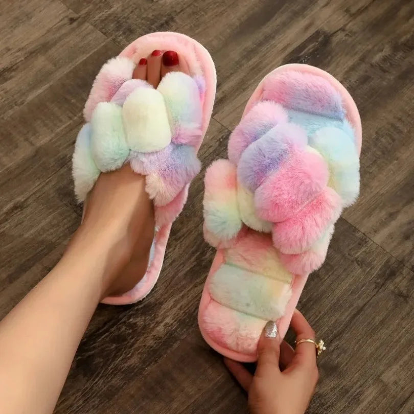 Chaussons en Fourrure Luxe