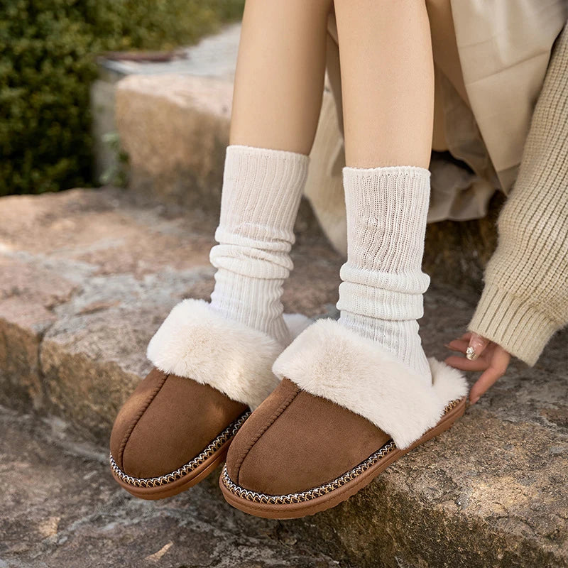 Chausson Fourrure Éclatant | Mode Trendy