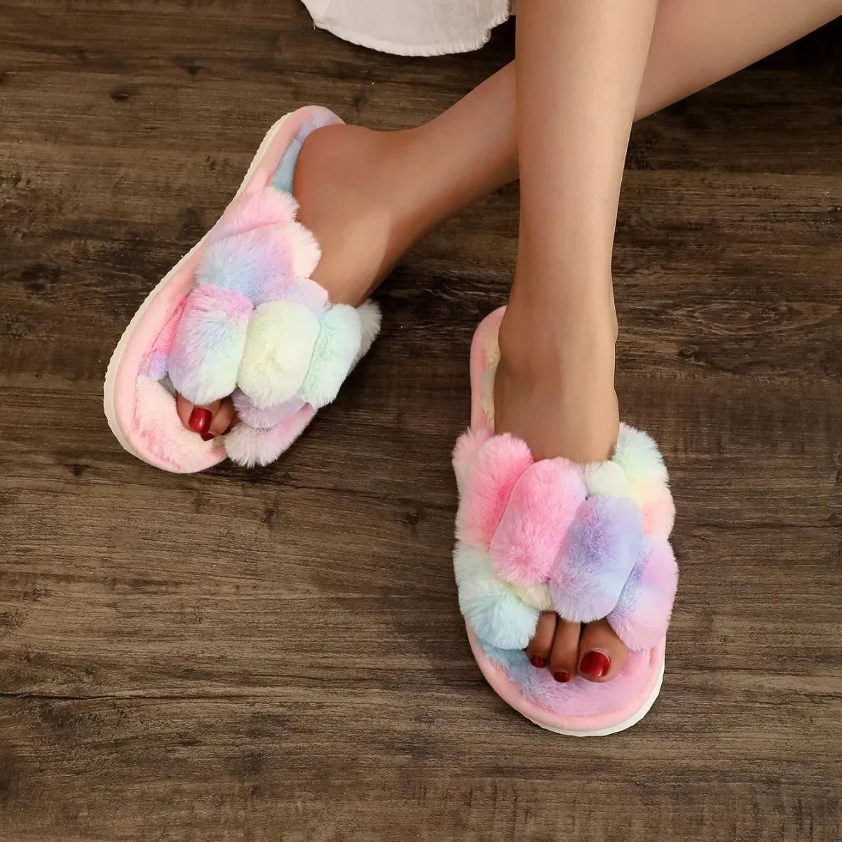 Chaussons en Fourrure Luxe