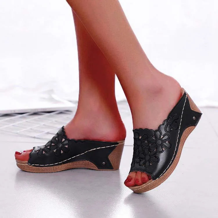 Chaussons Femme Élégance | Compensés