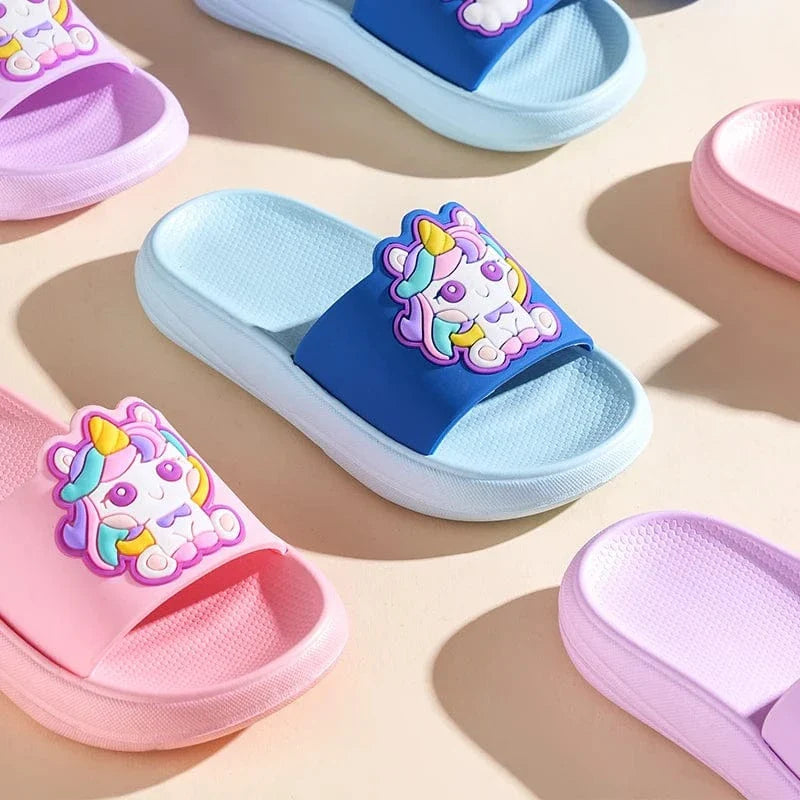 Chaussons Licorne Enfant Été | Arc-en-Ciel Magique