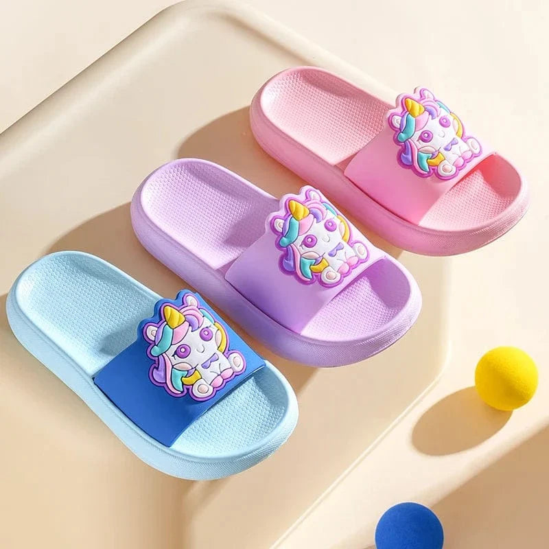 Chaussons Licorne Enfant Été | Arc-en-Ciel Magique