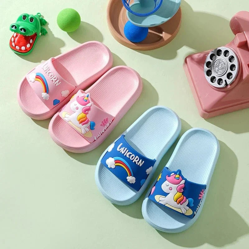 Chaussons Licorne Enfant Été | Arc-en-Ciel Magique