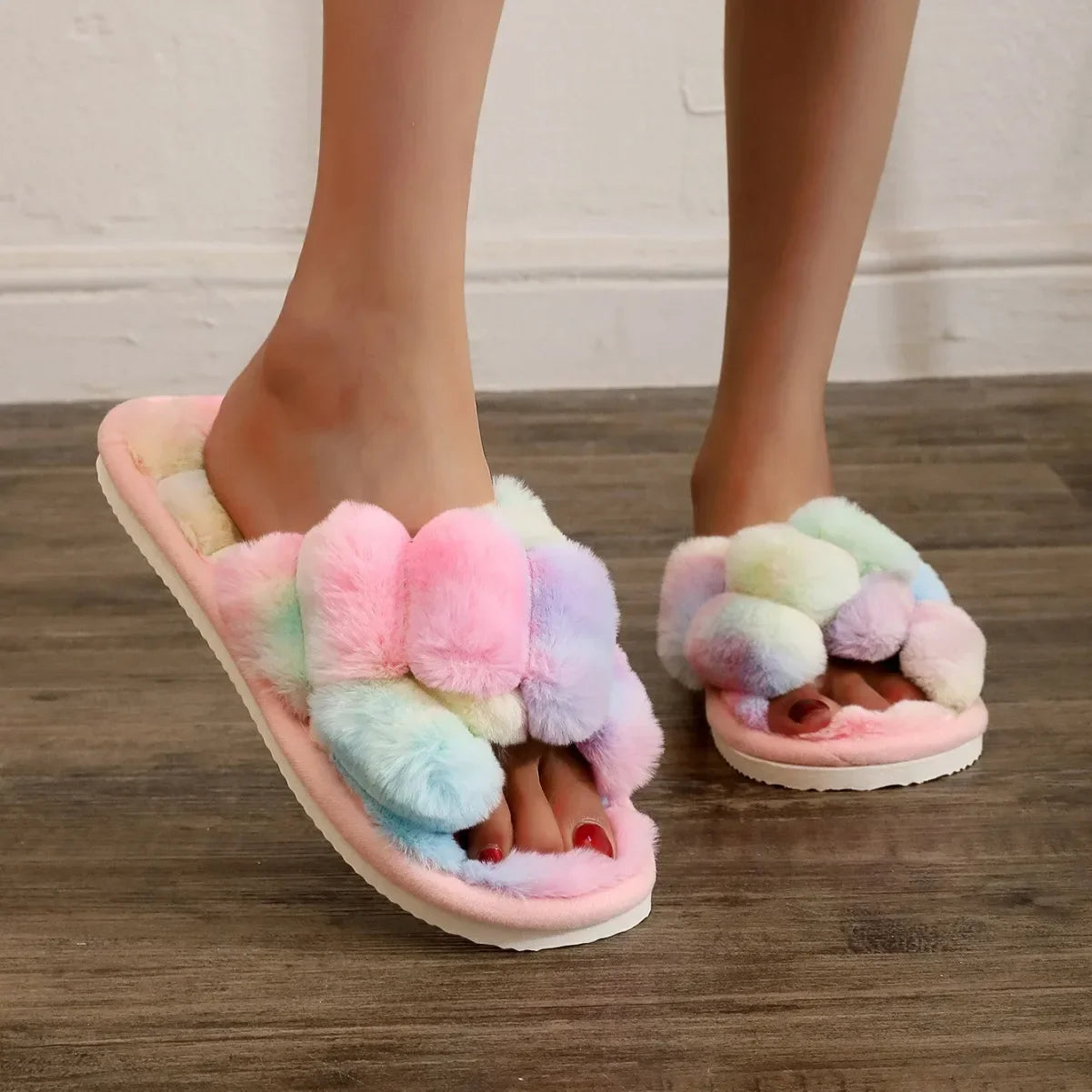 Chaussons en Fourrure Luxe