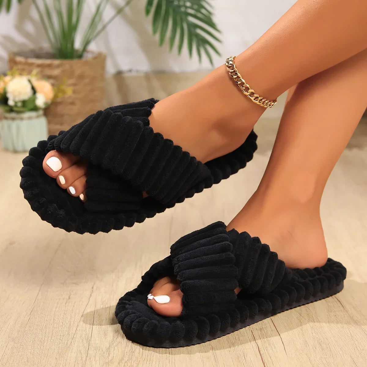 Chaussons d'intérieur Femme | Été Élégance