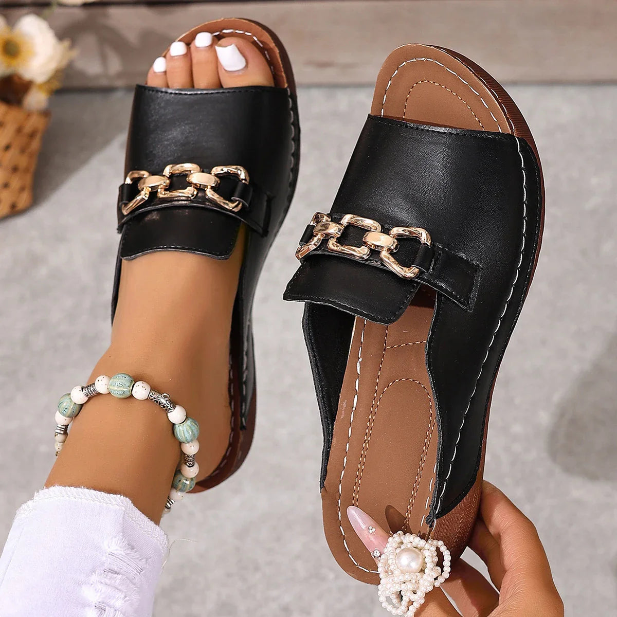 Chausson Élevé : Chaussures Compensées élégantes