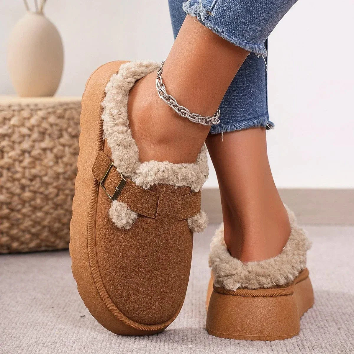 Chaussons Bottes Femme Hiver Élégance