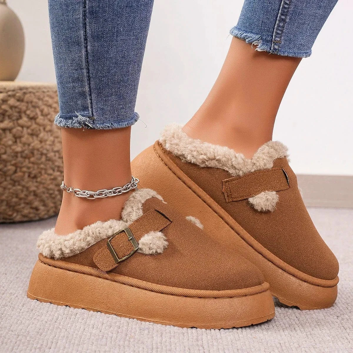 Chaussons Bottes Femme Hiver Élégance