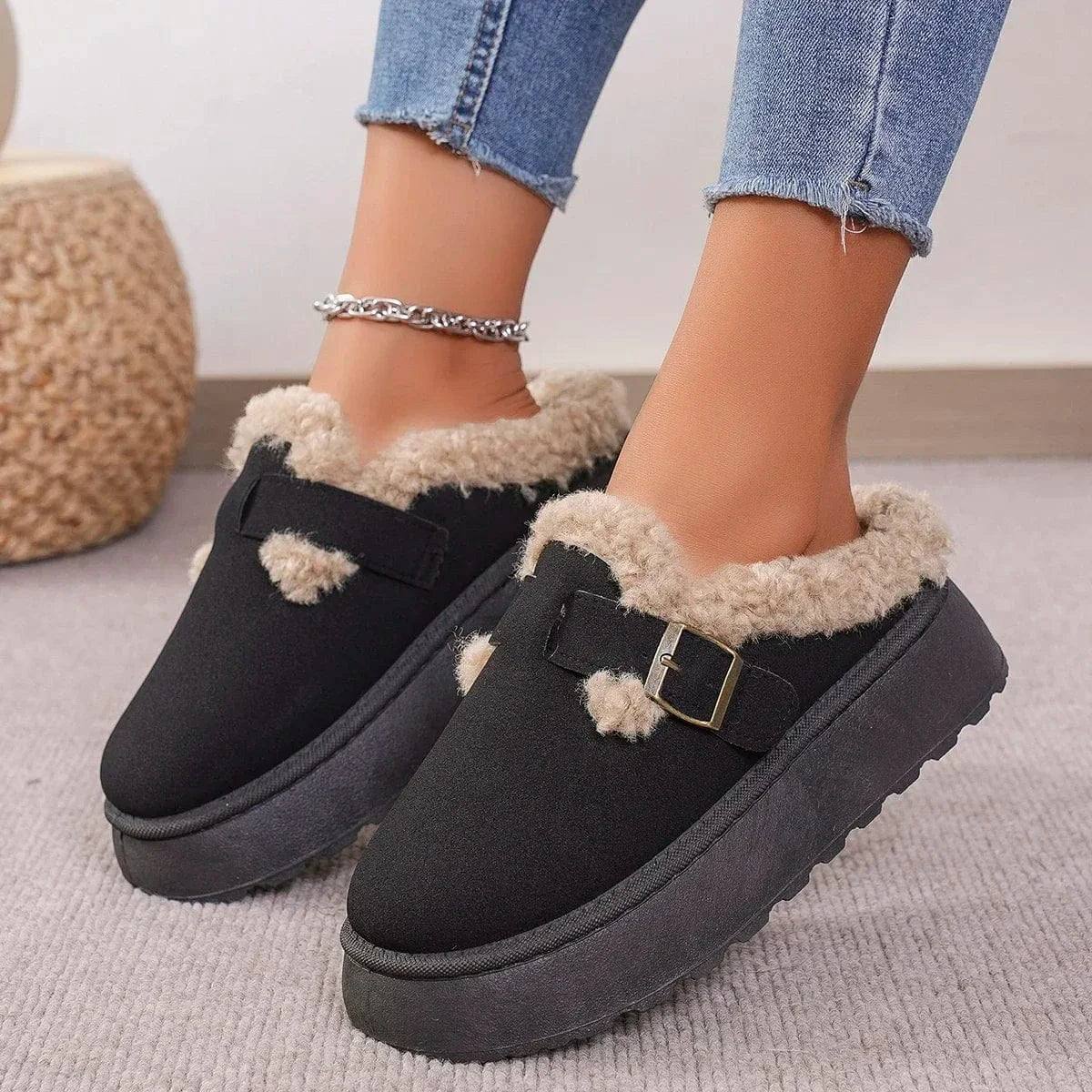 Chaussons Bottes Femme Hiver Élégance