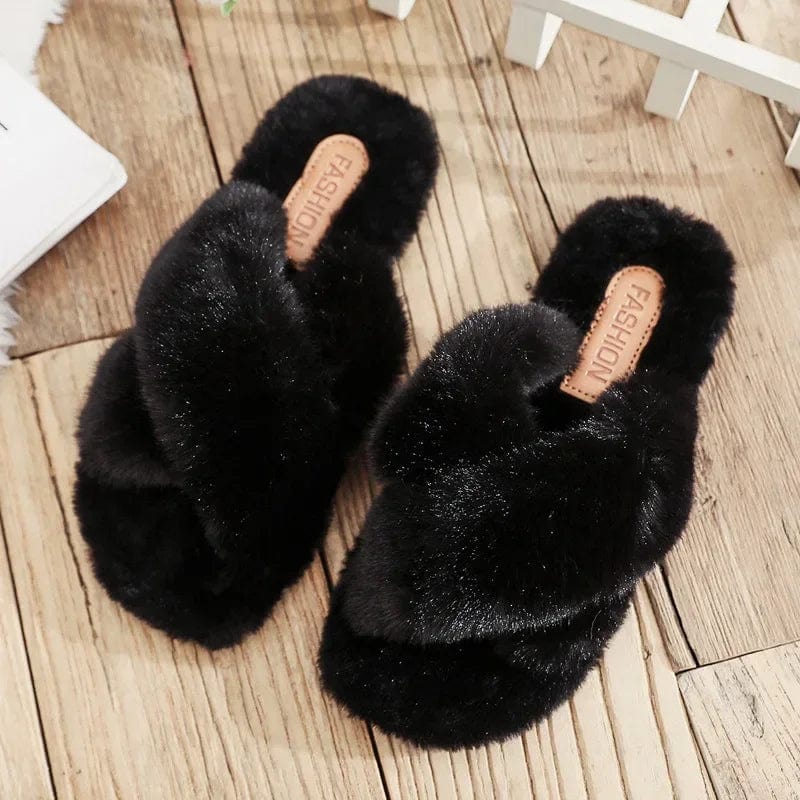 Chaussons Claquettes Fourrées Luxe