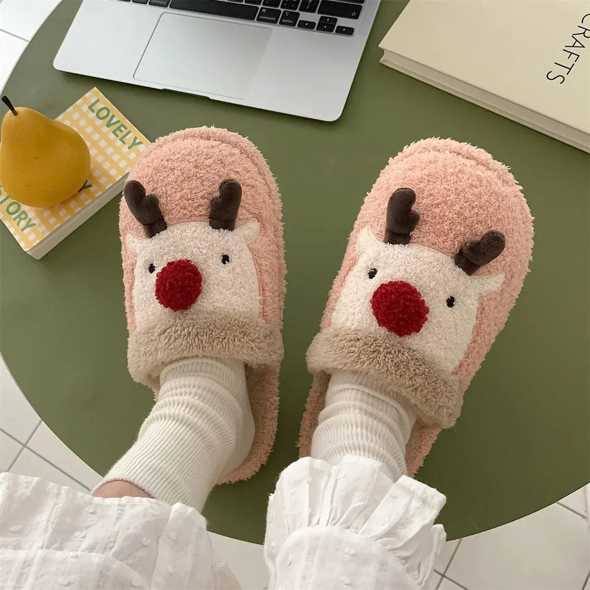Chaussons de Noël Rudolph Étoilé