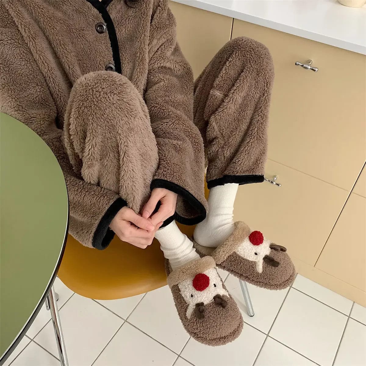 Chaussons de Noël Rudolph Étoilé