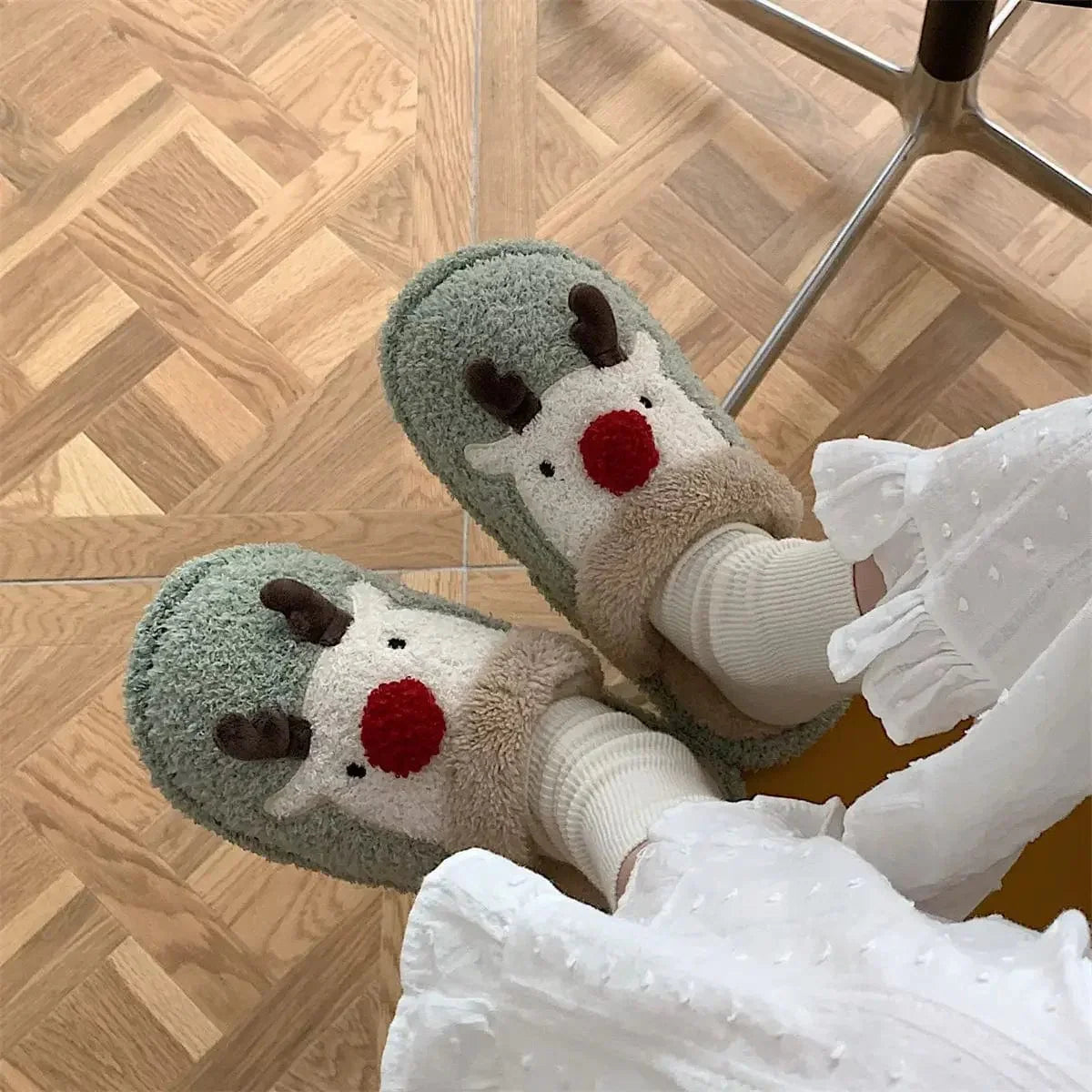 Chaussons de Noël Rudolph Étoilé
