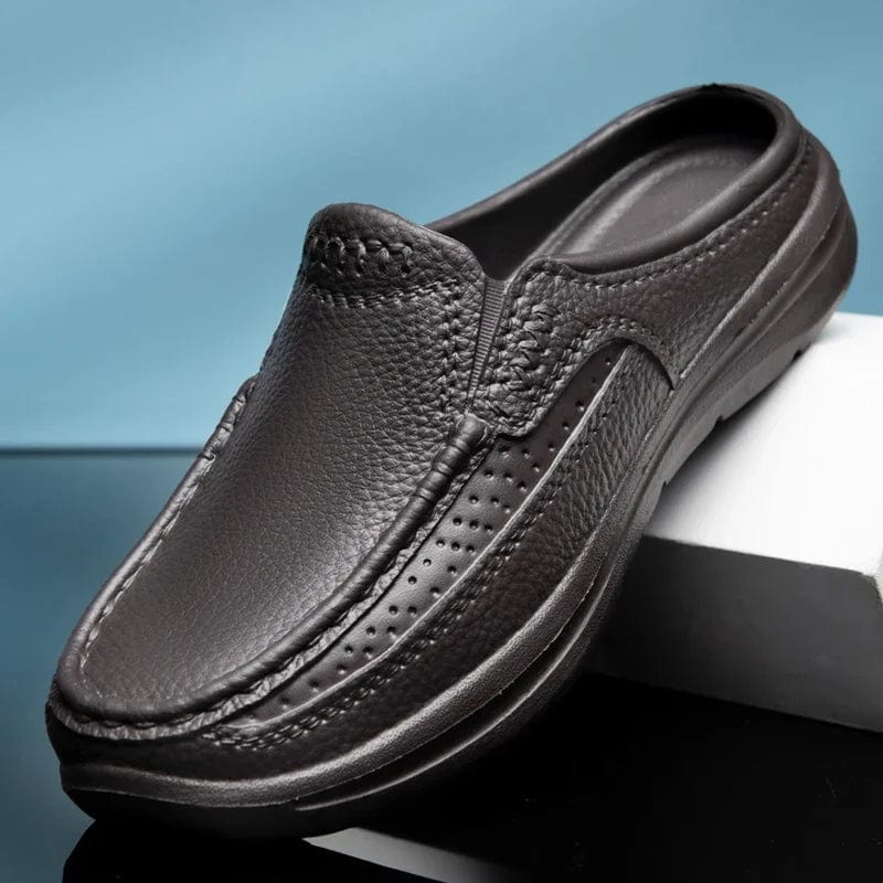 Chaussons en Cuir Élégance