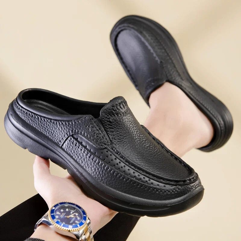 Chaussons en Cuir Élégance