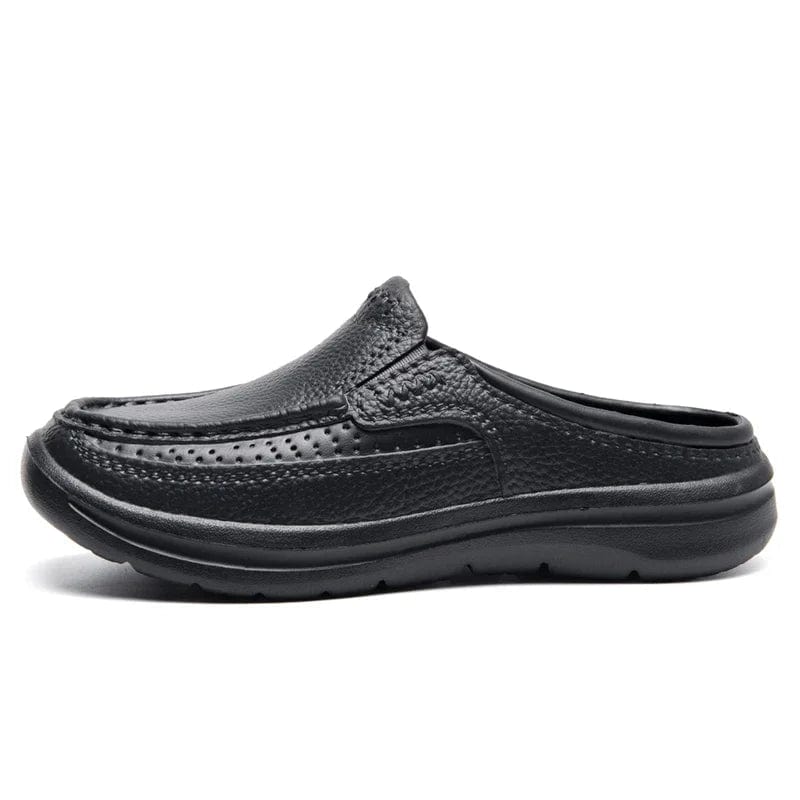 Chaussons en Cuir Élégance