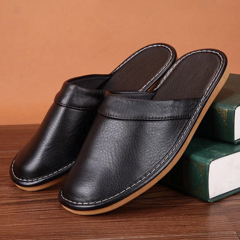 Chausson en Cuir Élégance