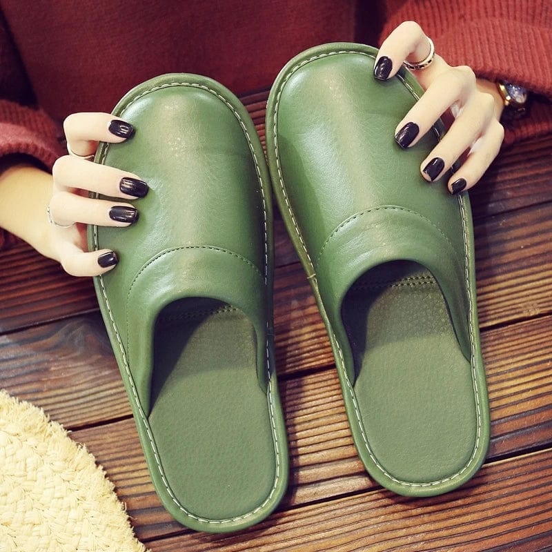 Chausson en Cuir Élégance