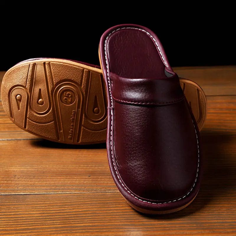 Chausson en Cuir Élégance