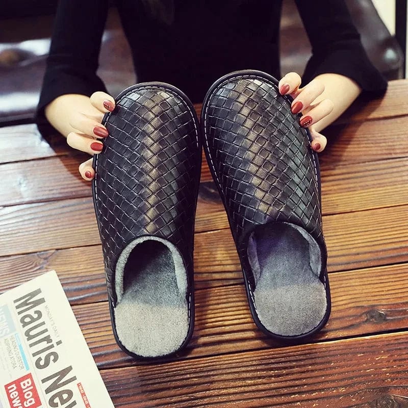 Chausson en Cuir Élégance
