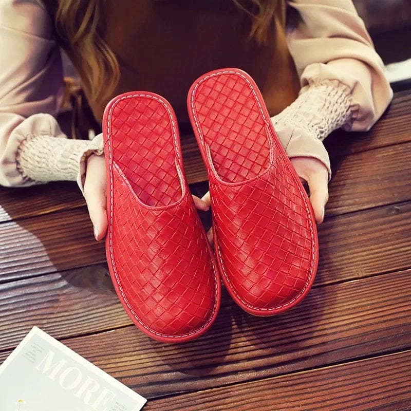 Chausson en Cuir Élégance