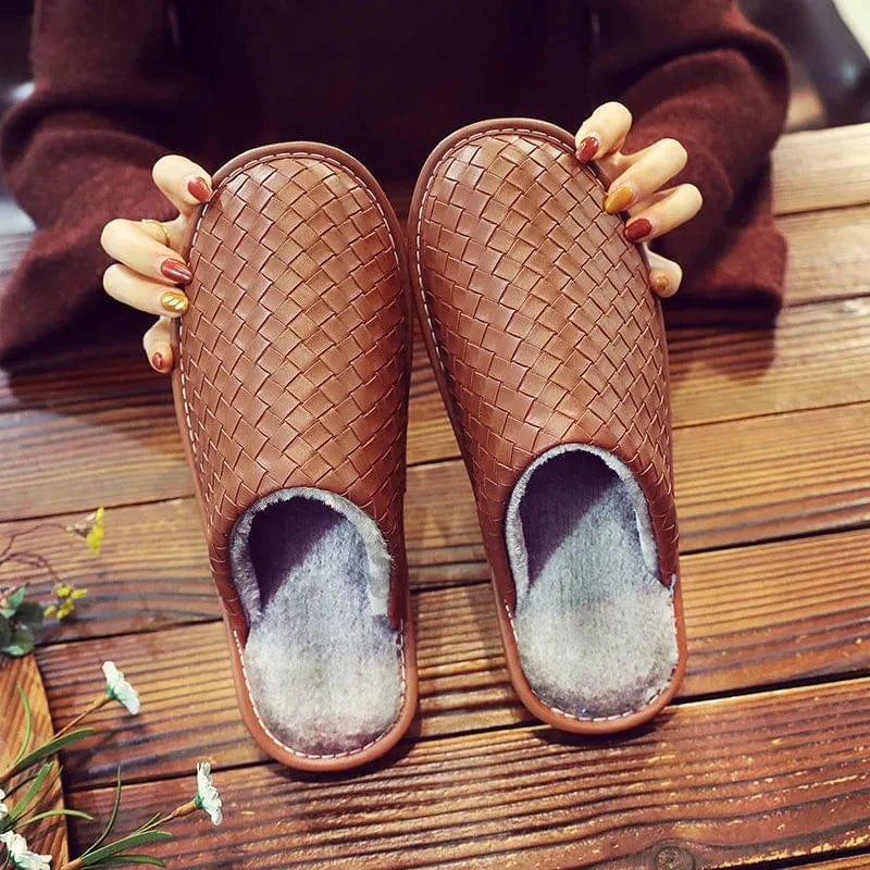Chausson en Cuir Élégance