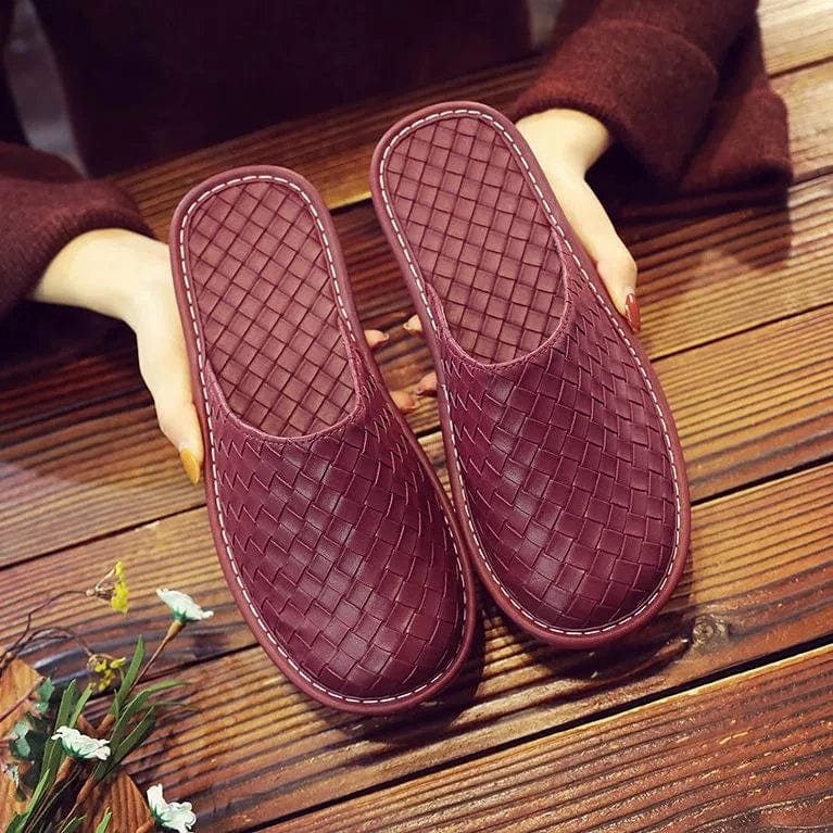 Chausson en Cuir Élégance