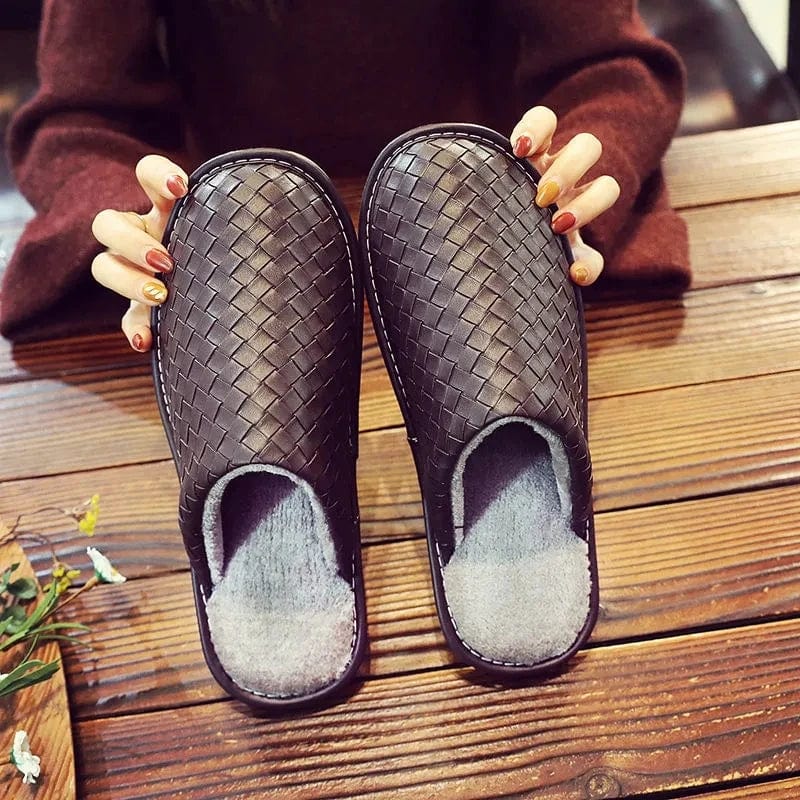 Chausson en Cuir Élégance