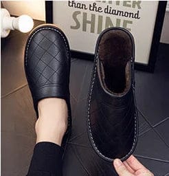 Chaussons en Cuir Polaire Luxe