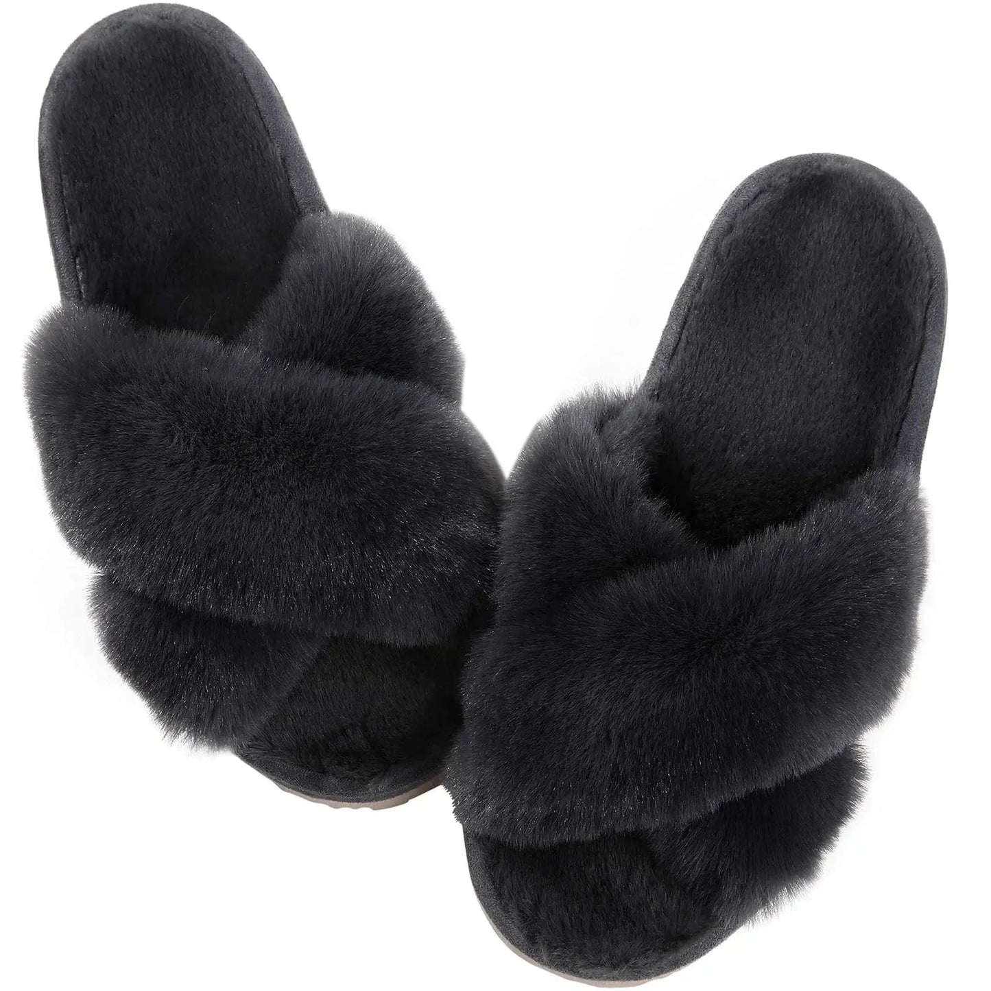 Chaussons en Fourrure Chic