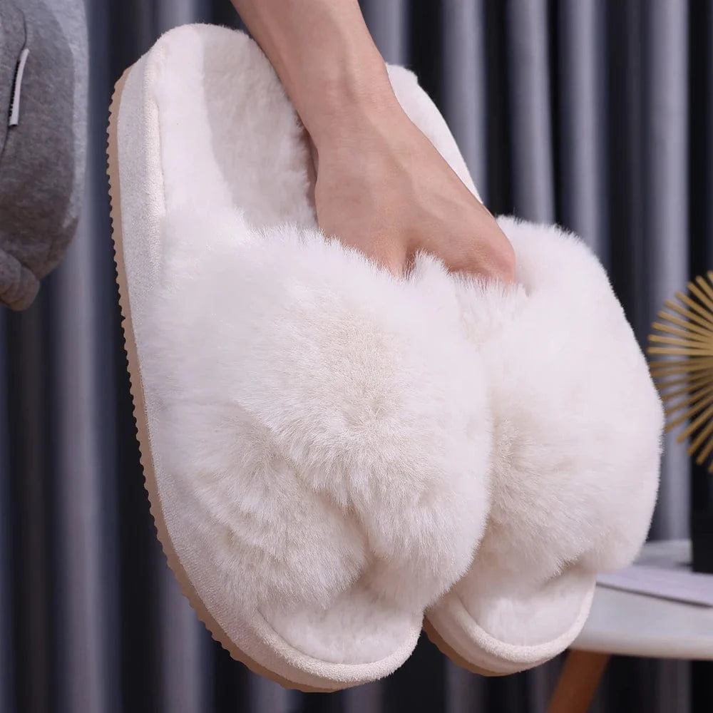 Chaussons en Fourrure Chic