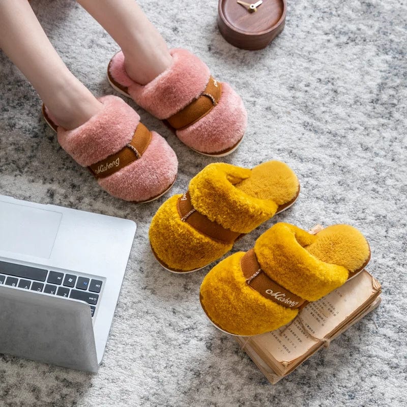 Chaussons en Fourrure Luxe