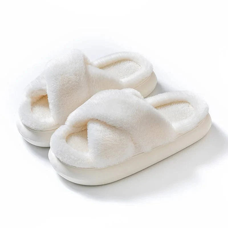 Chaussons Fluffy en Fourrure Douillette