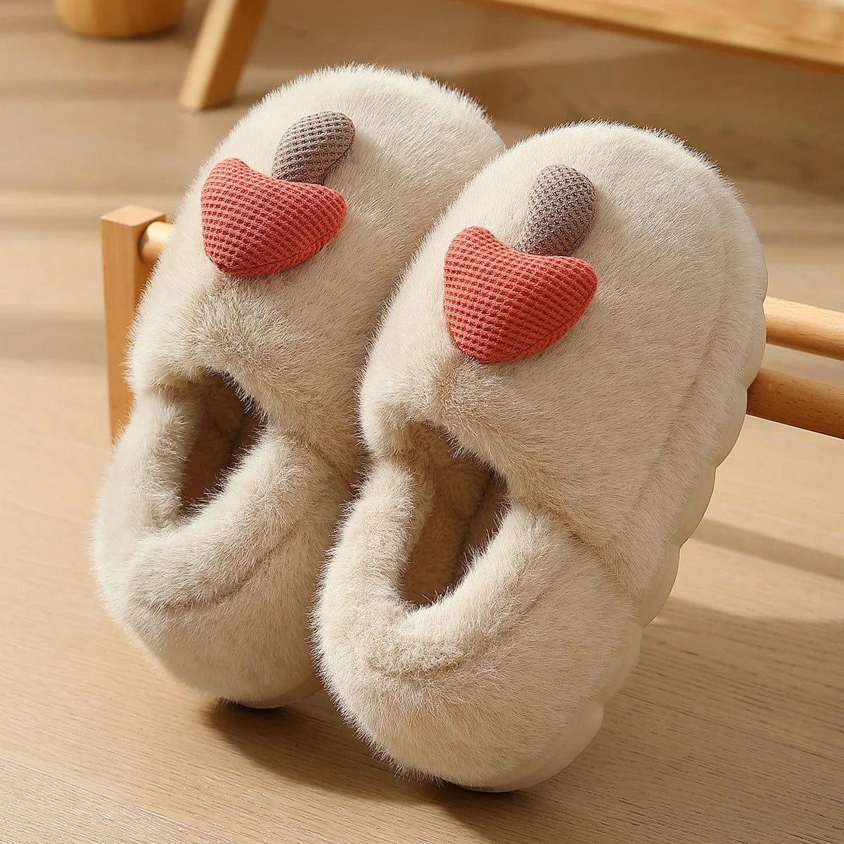 Chaussons en fourrure tendance et ludiques