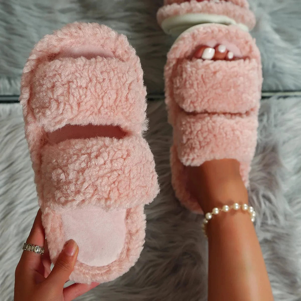 Moumoute Chausson Ouvert Chic