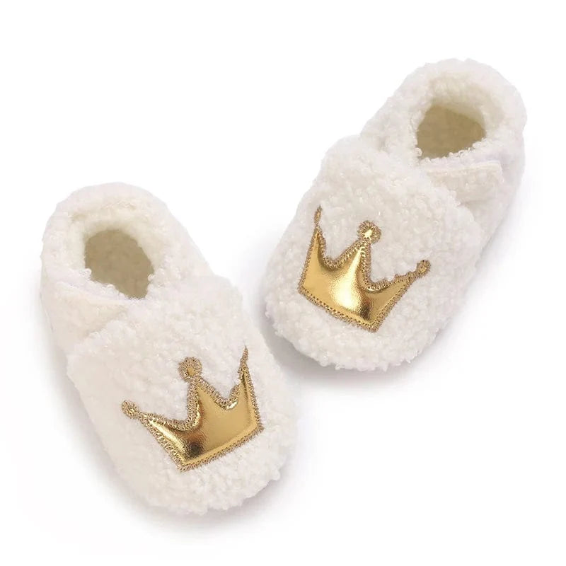 Chaussons Bébé Couronne Élégance