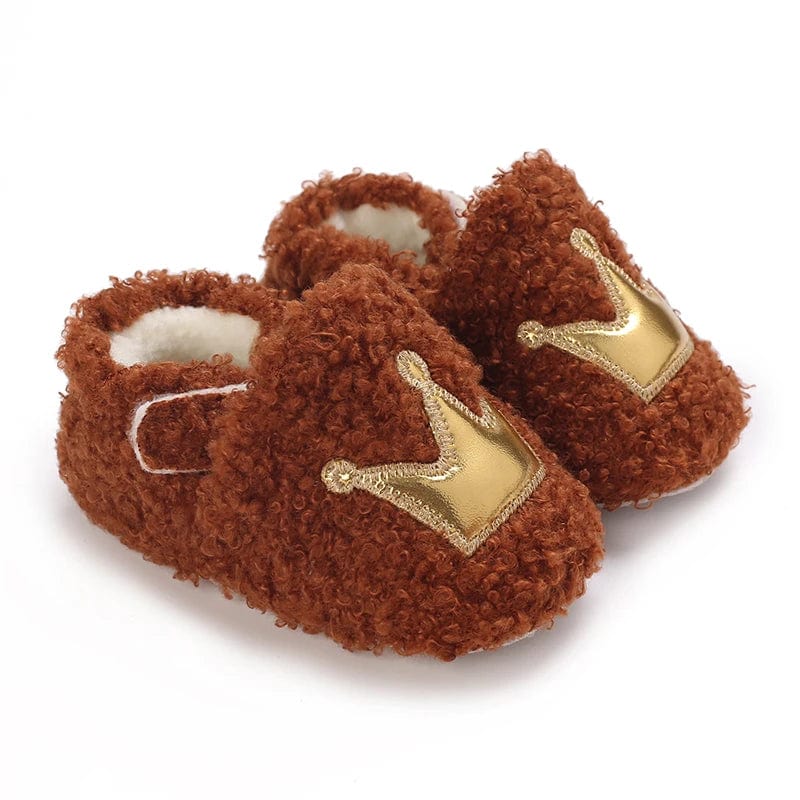 Chaussons Bébé Couronne Élégance