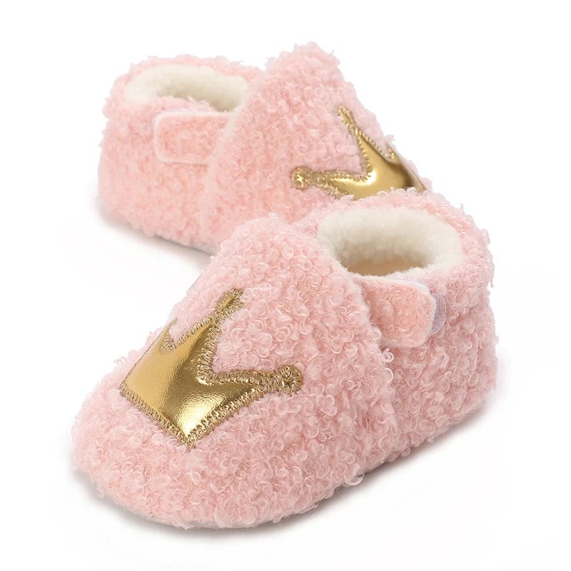 Chaussons Bébé Couronne Élégance