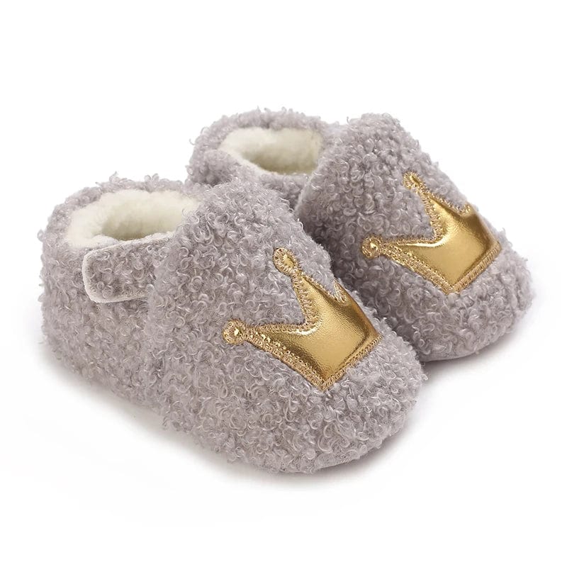 Chaussons Bébé Couronne Élégance