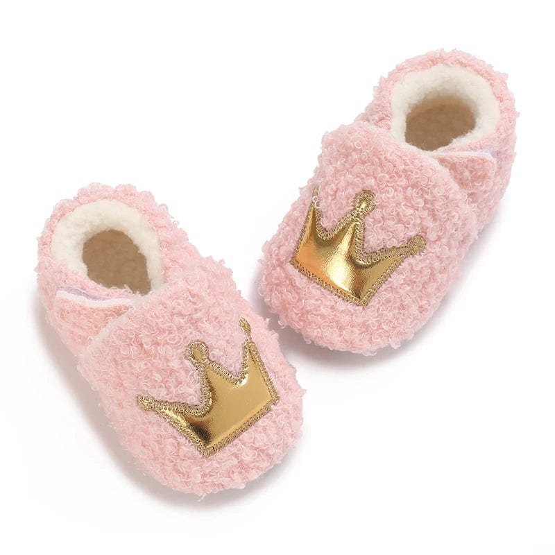 Chaussons Bébé Couronne Élégance