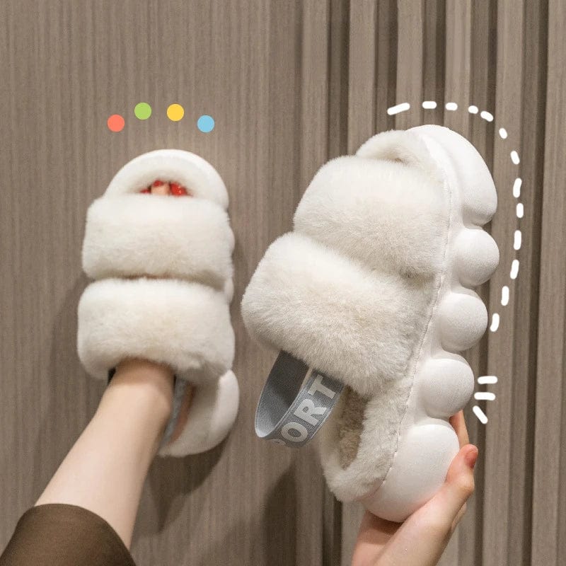 Chaussons en Fourrure Élégance