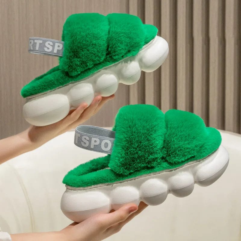Chaussons en Fourrure Élégance