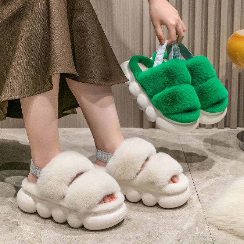 Chaussons en Fourrure Élégance