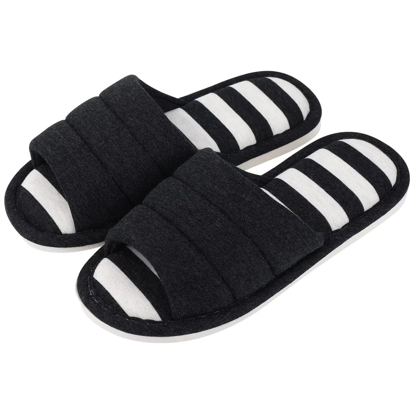Chaussons Femme Luxe | Coton Ouvert Élégant