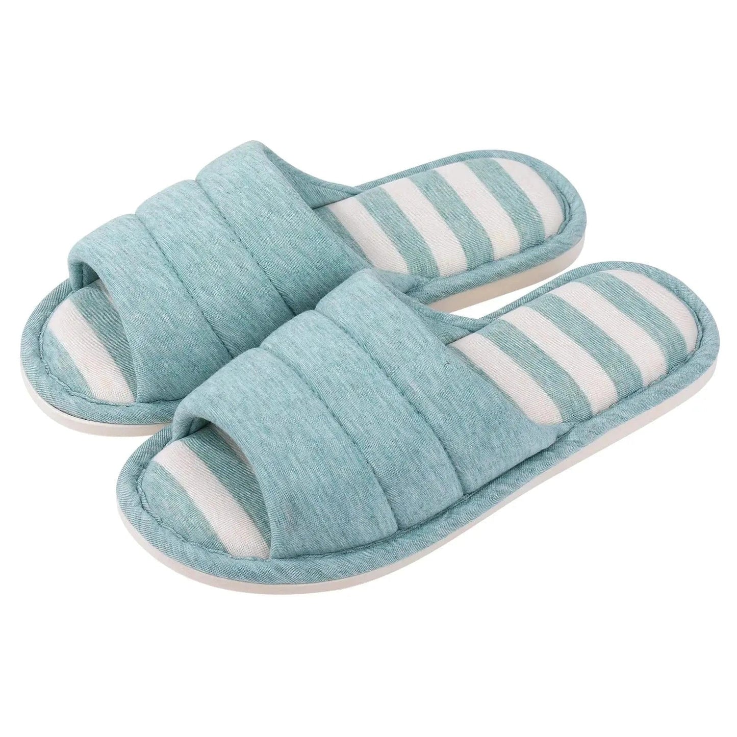 Chaussons Femme Luxe | Coton Ouvert Élégant