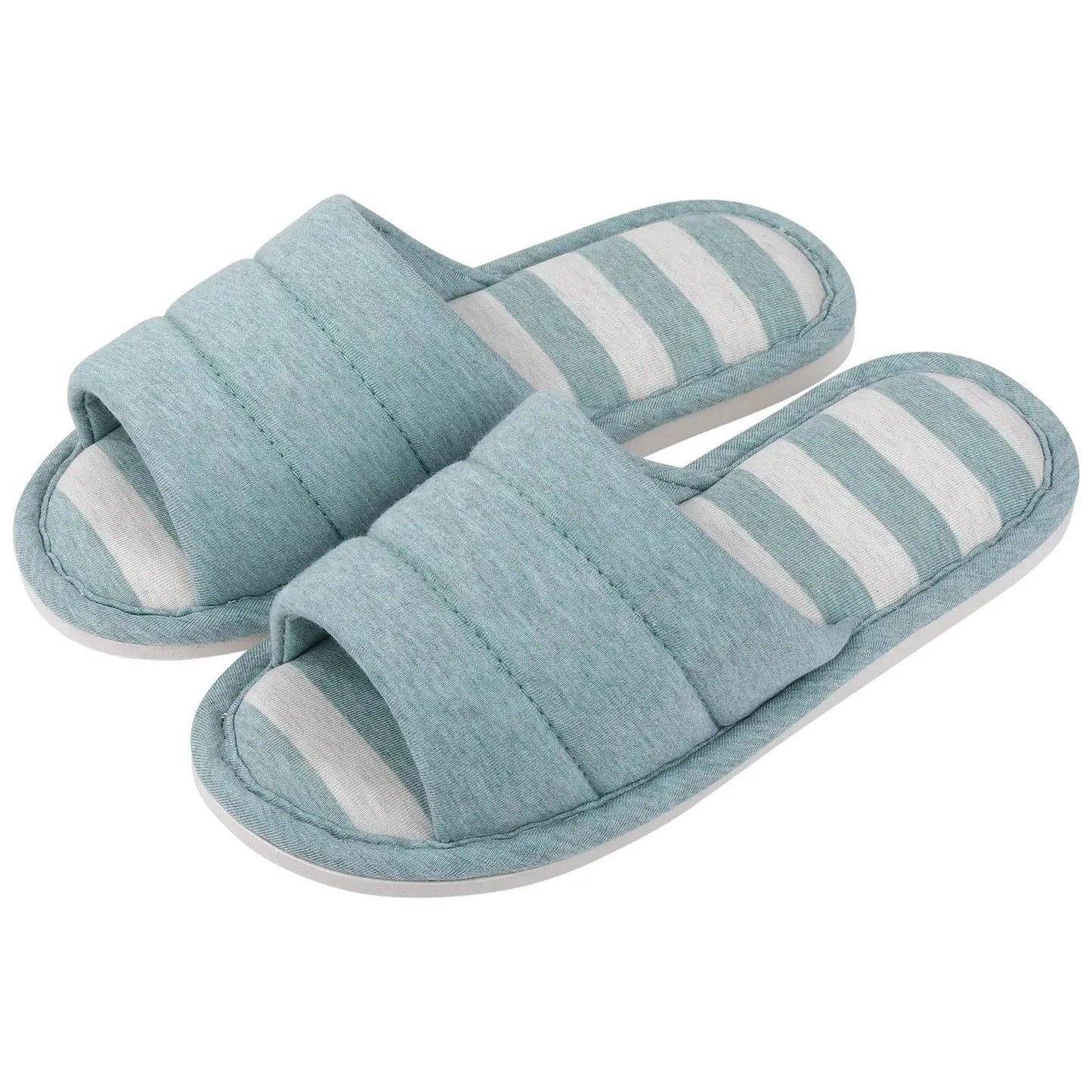 Chaussons Femme Luxe | Coton Ouvert Élégant