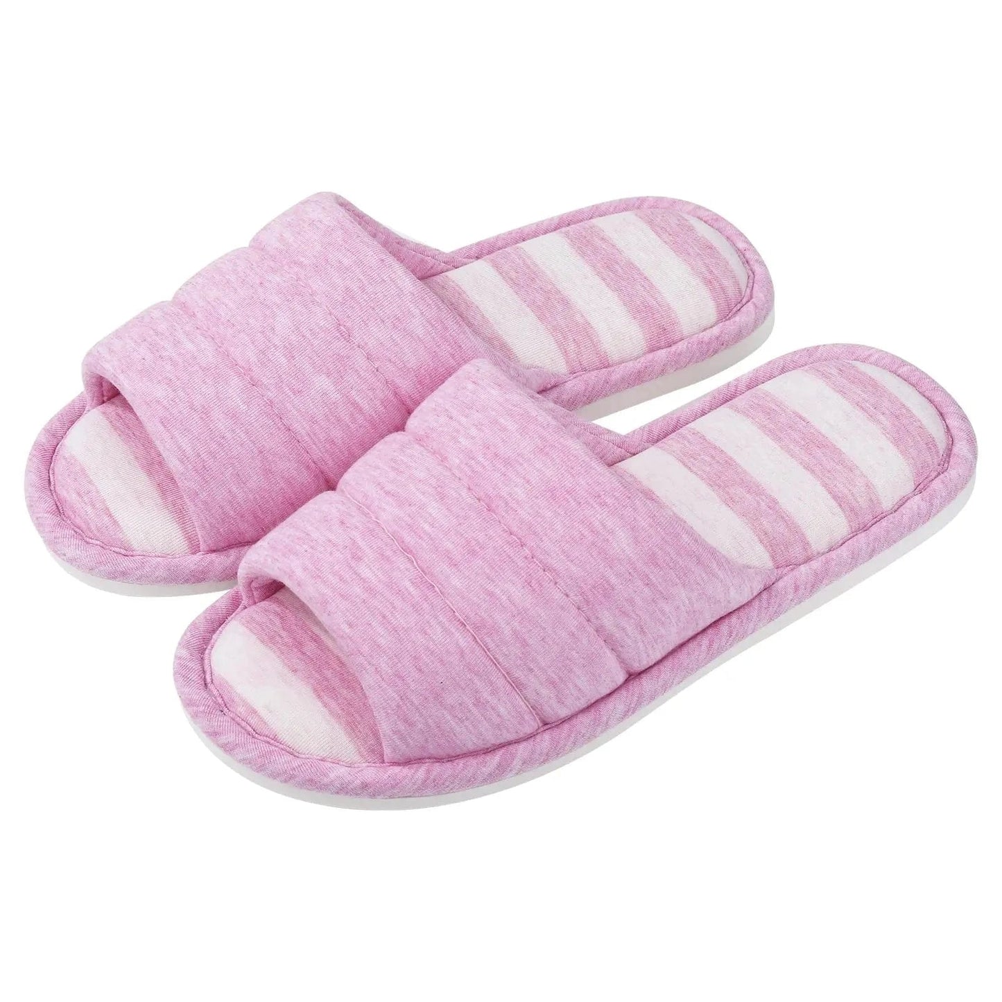 Chaussons Femme Luxe | Coton Ouvert Élégant
